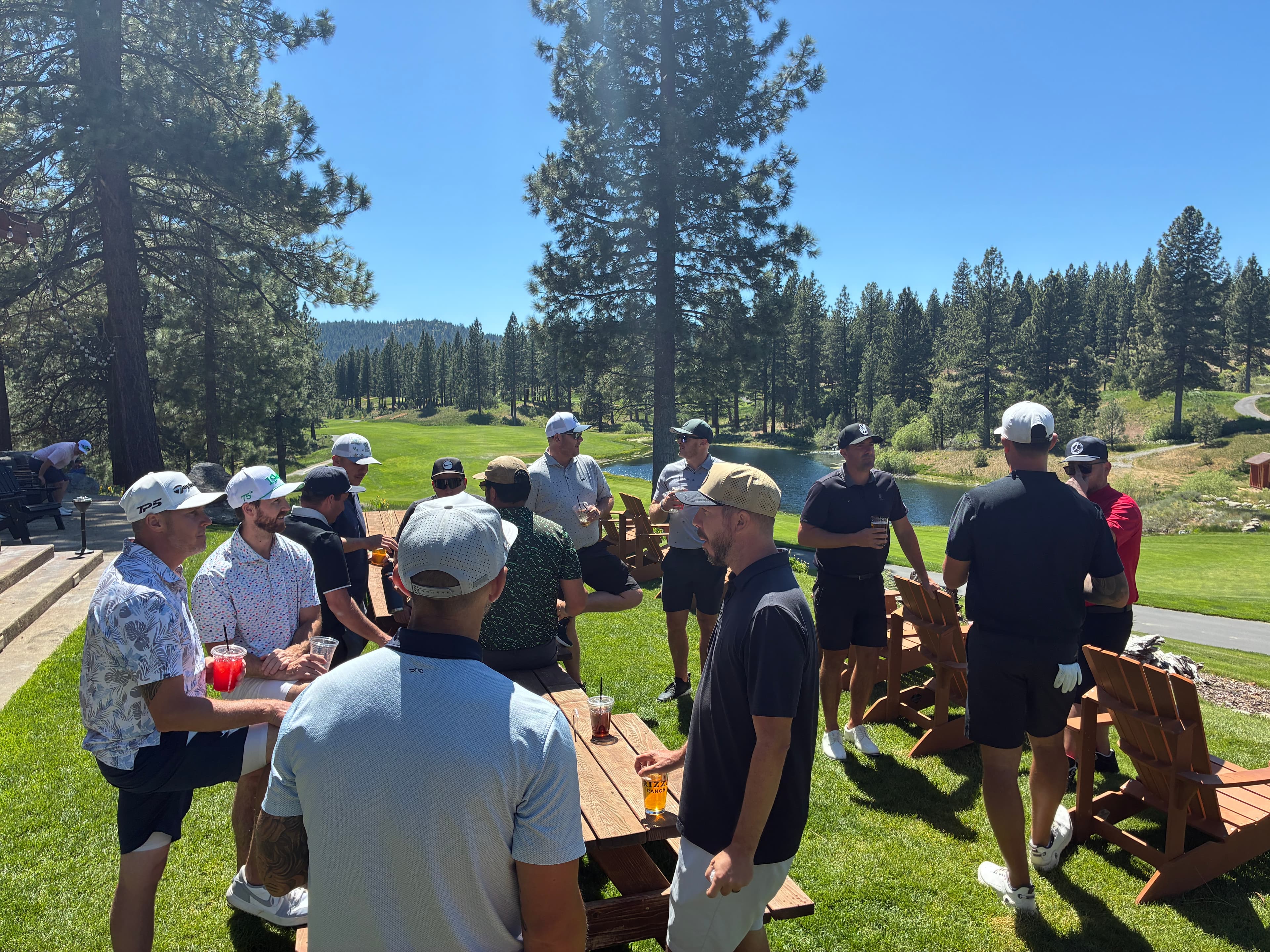 The group at the course